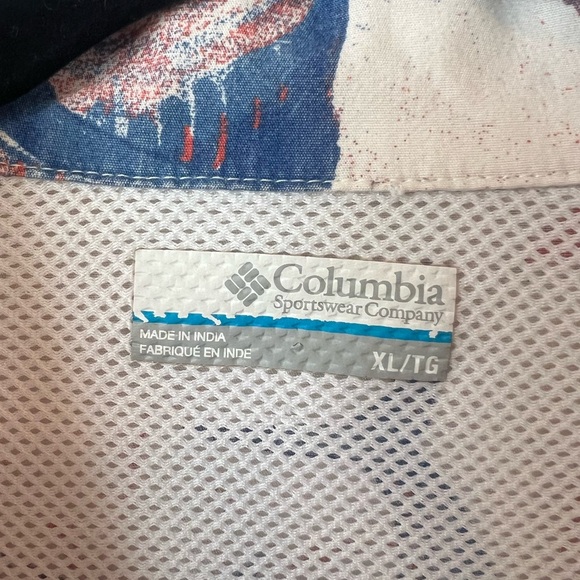 COLUMBIA-MENS SHORT SLEEVE BUTTON DOWN PFG PERFORMANCE FISHING GEAR SHIRT - Picture 3 of 14